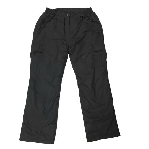 Sport Essentials Pants - Sport Essentials Ski Snow Cargo Pants Womens XL Black Insulated Outdoor Winter